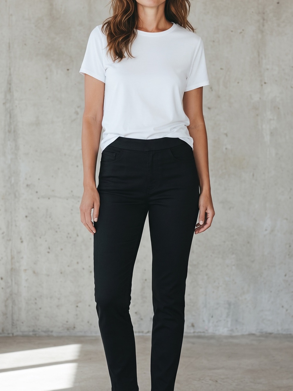 Gloria Vanderbilt Black Slim Women's Trousers